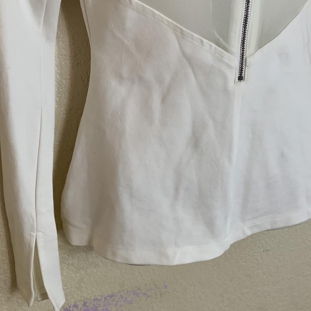Free People Ivory Mesh Long Sleeve - Picture 3 of 11